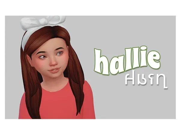 Maxis Match boxofplumbobs hallie hair conversion - The Sims 4 Custom Content