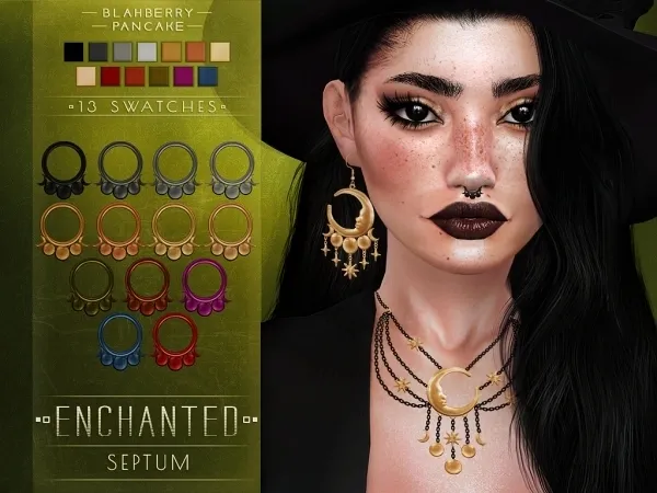 Alpha Blahberry Pancake Enchanted Septum by blahberry-pancake - The Sims 4 custom content