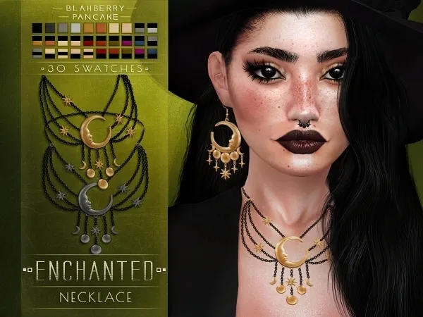 Alpha Blahberry Pancake Enchanted Necklace by blahberry-pancake - The Sims 4 custom content