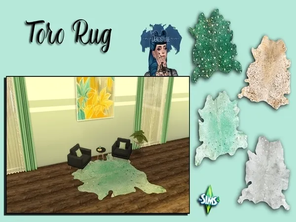 Alpha Toro Rug - The Sims 4 Custom Content