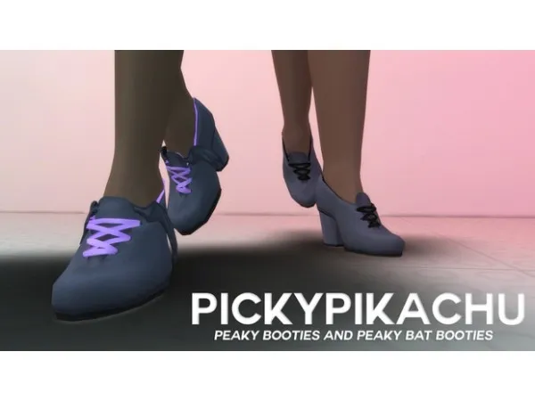 Maxis Match Peaky Booties and Peaky Bat Booties by simsfinds - The Sims 4 Custom Content