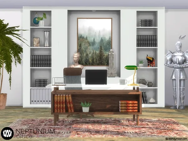 Alpha Neptunium Office - The Sims 4 Custom Content