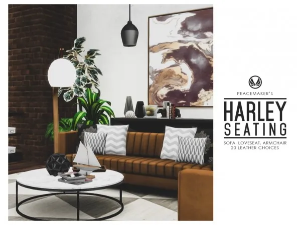 Maxis Match peacemaker ic Harley Seating - The Sims 4 Custom Content