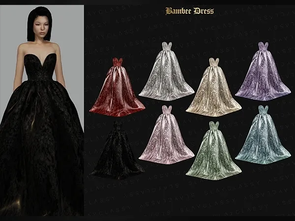 Alpha SlayClassy 107 Bambee Dress - The Sims 4 Custom Content