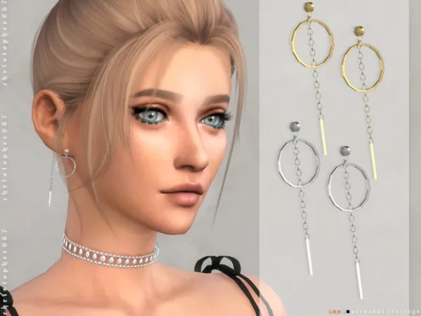 Maxis Match Personal Earrings Christopher067 - The Sims 4 Custom Content