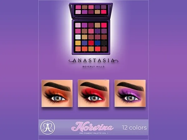 Maxis Match NORVINA PRO PIGMENT PALETTE - The Sims 4 Custom Content