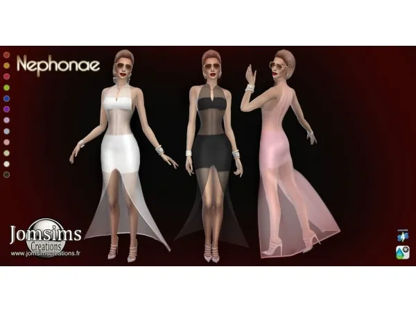 Maxis Match Nephonae dress by jomsimscreations - The Sims 4 Custom Content
