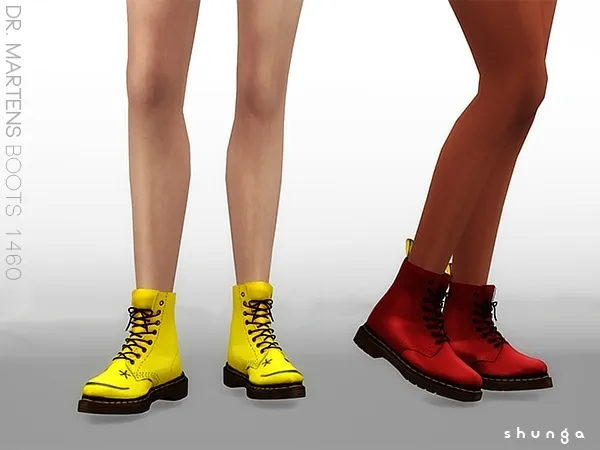 Alpha shunga dr. martens 1460 boots (f) by shunga - The Sims 4 custom content