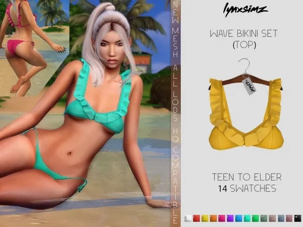 Alpha lynxsimz Wave Set (TOP) by lynxsimz - The Sims 4 Custom Content