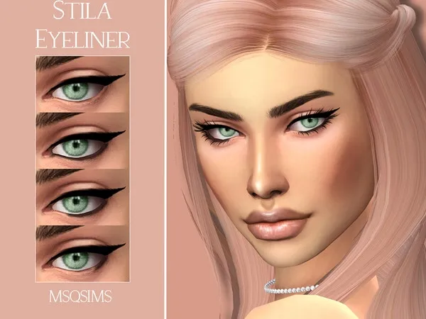 Maxis Match Stila Eyeliner - The Sims 4 Custom Content