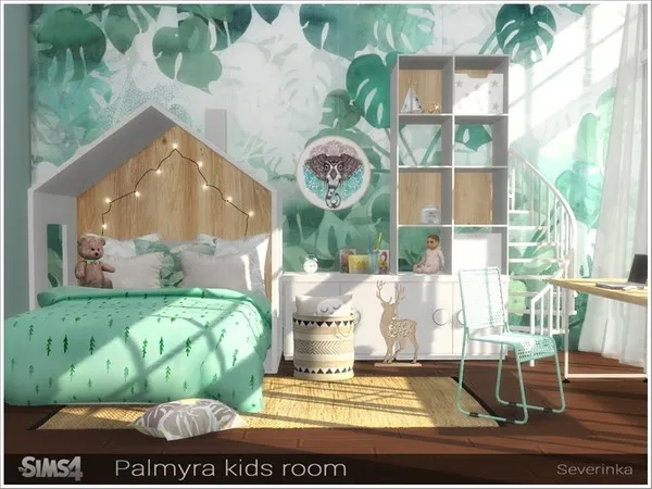 Alpha Palmyra kids room - The Sims 4 Custom Content