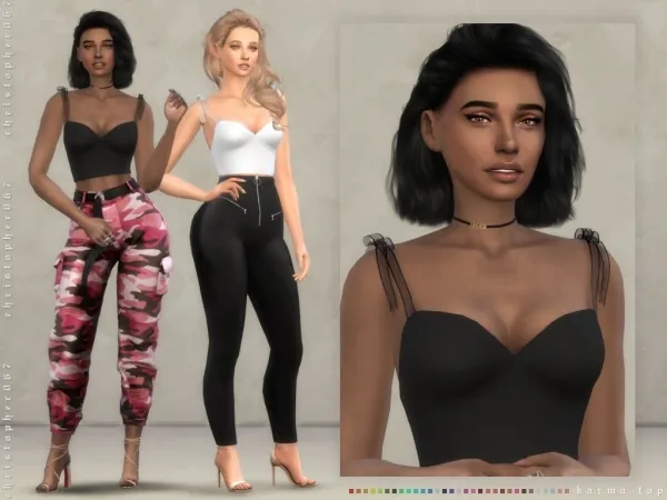 Maxis Match Karma Top Christopher067 - The Sims 4 Custom Content