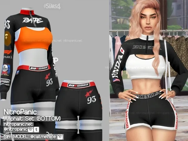 Alpha Asphalt Set (BOTTOM) - The Sims 4 Custom Content