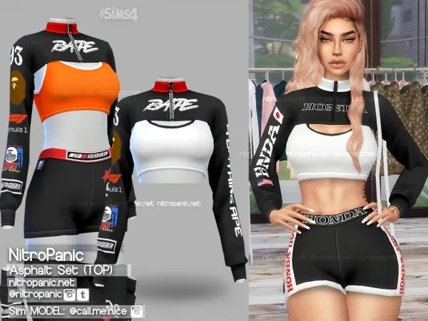 Alpha Asphalt set (TOP) by nitropanic - The Sims 4 Custom Content