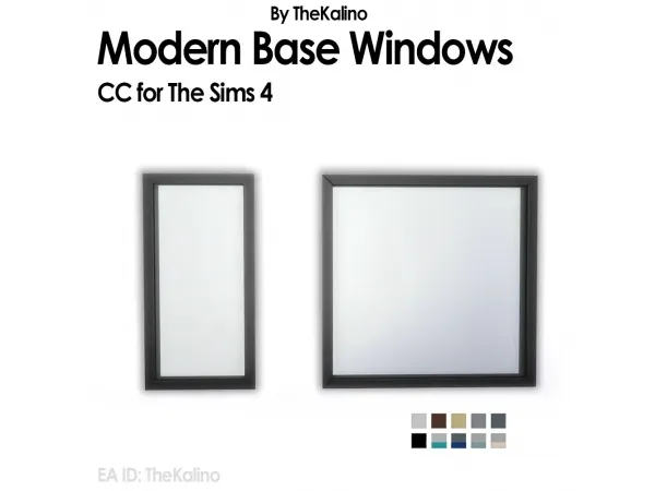 Maxis Match kalino thesims Modern Base Windows - The Sims 4 Custom Content