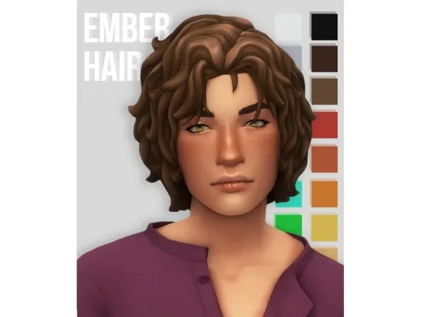 Maxis Match okruee ember hair - The Sims 4 Custom Content