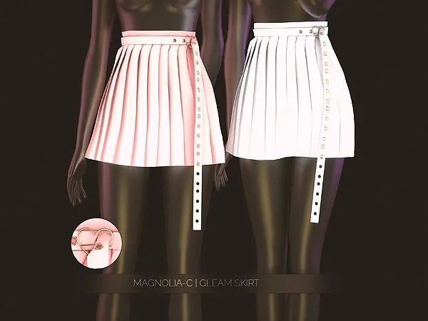 Alpha Magnolia C Gleam Skirt - The Sims 4 Custom Content