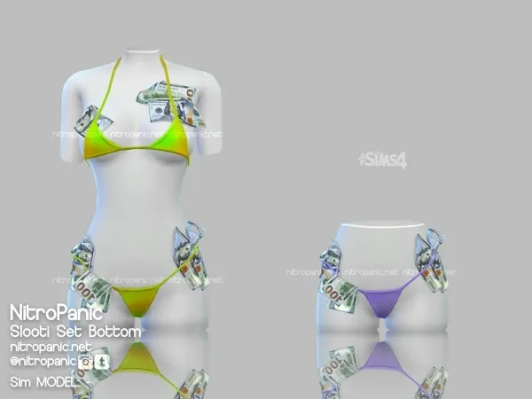 Alpha Slootii Set (BOTTOM) by nitropanic - The Sims 4 Custom Content