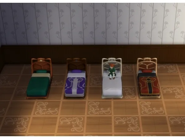 Maxis Match opuwanoo Tiny Spellcaster Bed - The Sims 4 Custom Content