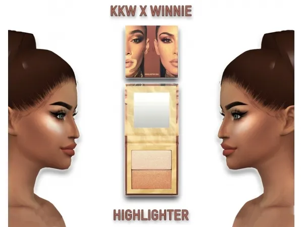 Alpha KKW X WINNIE HIGHLIGHTER - The Sims 4 Custom Content