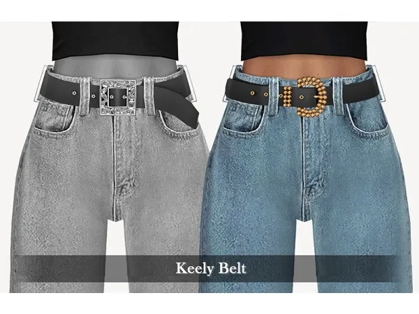 Alpha Keely Belt - The Sims 4 Custom Content