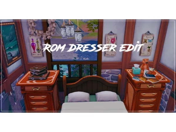Maxis Match changed slots on the ROM dresser - The Sims 4 Custom Content