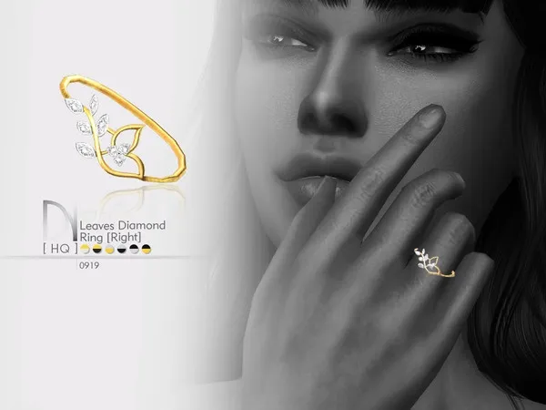 Leaves Diamond Ring [Right]