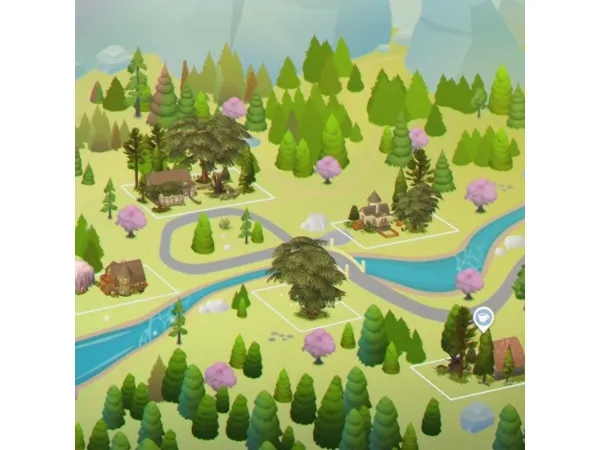 Maxis Match fableroot Glimmerbrook Save File - The Sims 4 Custom Content