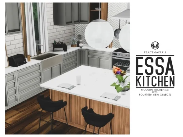 Maxis Match peacemaker ic Essa Kitchen - The Sims 4 Custom Content