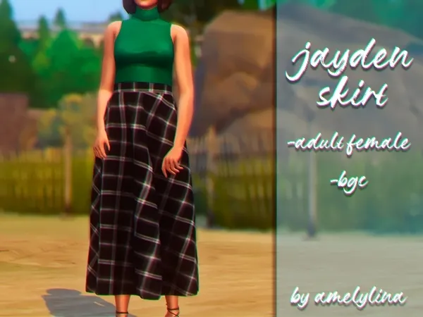 Maxis Match Jayden skirt by amelylina - The Sims 4 Custom Content