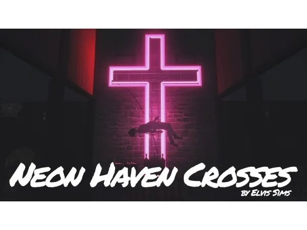 Alpha ELVISSIMS NEON HAVEN CROSS SERIES (v10) - The Sims 4 Custom Content