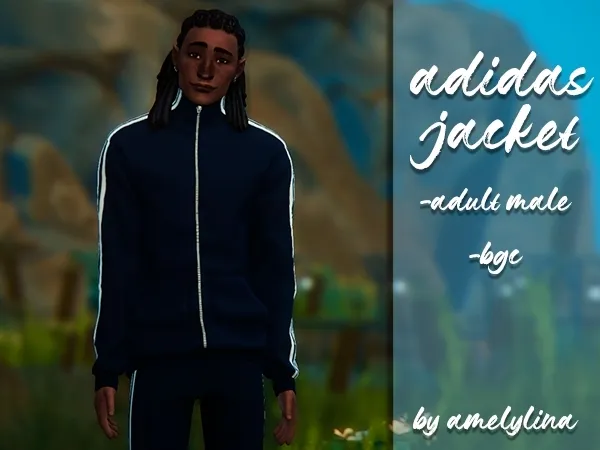 Maxis Match Adidas jacket by amelylina - The Sims 4 Custom Content