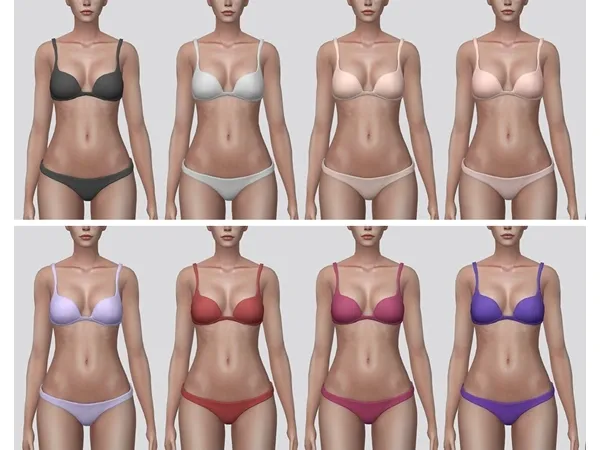 Alpha Thong Pantie Bra by simsfinds - The Sims 4 Custom Content