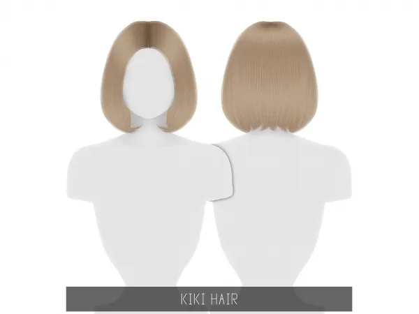 Alpha KIKI HAIR - The Sims 4 Custom Content