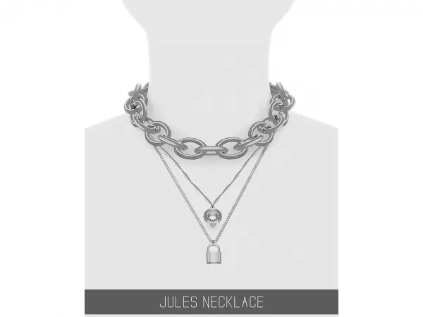 Alpha JULES NECKLACE - The Sims 4 Custom Content