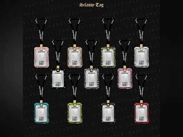 Alpha SlayClassy 108 Sclassy Tag - The Sims 4 Custom Content