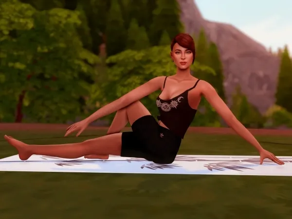 Maxis Match katverse Hot Yoga Poses - The Sims 4 Custom Content