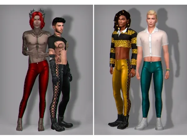 Alpha Rodrigo (male pants) by Wistful Castle - The Sims 4 Custom Content
