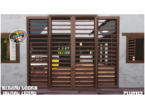 Maxis Match plumxie SLIDING DOORS - The Sims 4 Custom Content