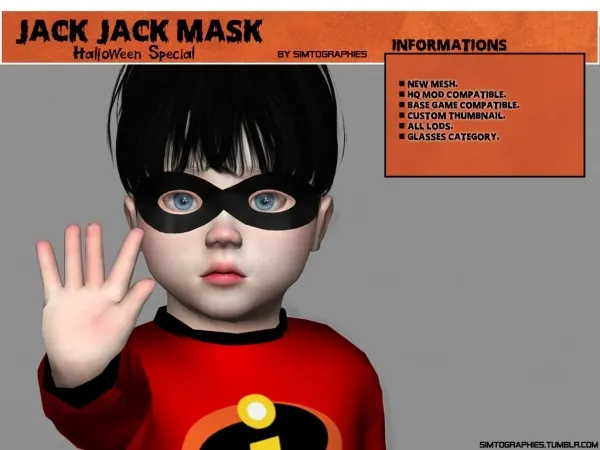 Jack-Jack Mask - Halloween Special