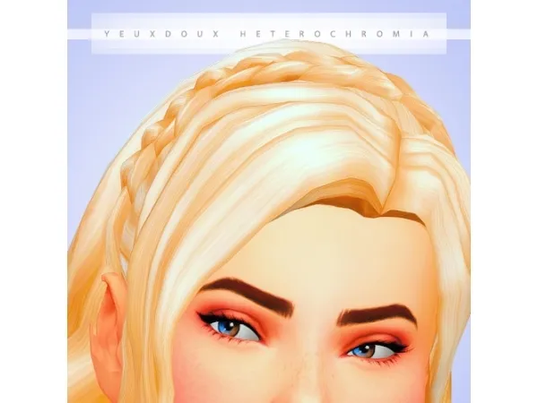 Maxis Match crazycupcakefr13 DEFAULT EYES YEUX DOUX WITH HETEROCHROMIA by simsfinds - The Sims 4 Custom Content
