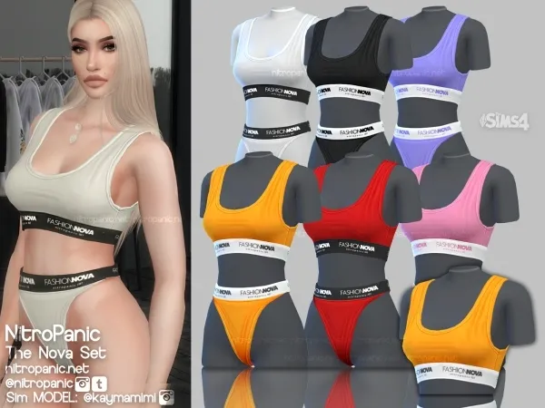 Alpha The Nova Set (TOP) by nitropanic - The Sims 4 custom content