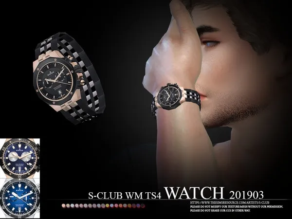 Alpha S Club WM Watch 201903 - The Sims 4 Custom Content