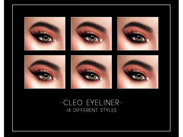 Alpha CLEO EYELINER - The Sims 4 Custom Content