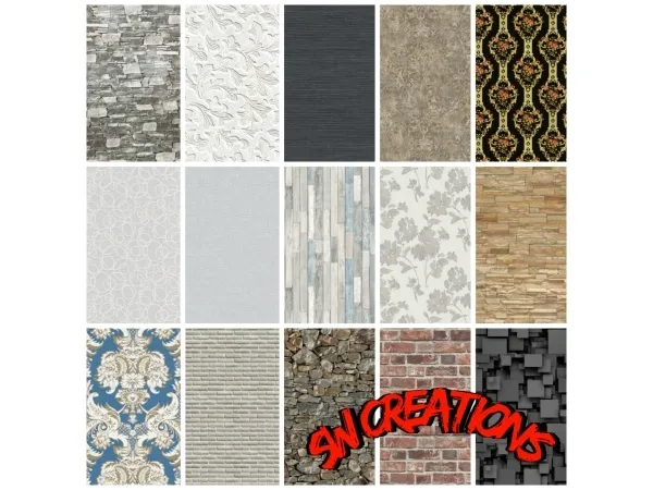 Alpha born2besylvia Textured Wallpaper - The Sims 4 Custom Content