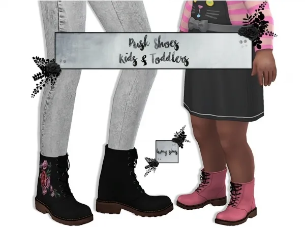 Alpha Dusk Shoes Kids - The Sims 4 Custom Content