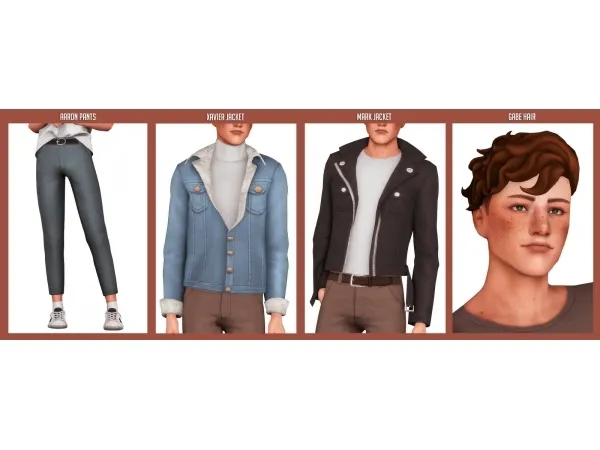 Maxis Match MALE AUTUMN PACK by clumsyalien - The Sims 4 Custom Content