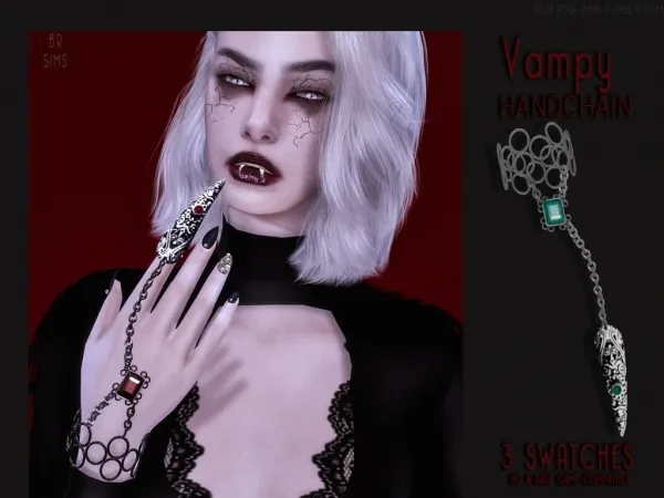 Alpha Vampy HandChain BRsims - The Sims 4 Custom Content