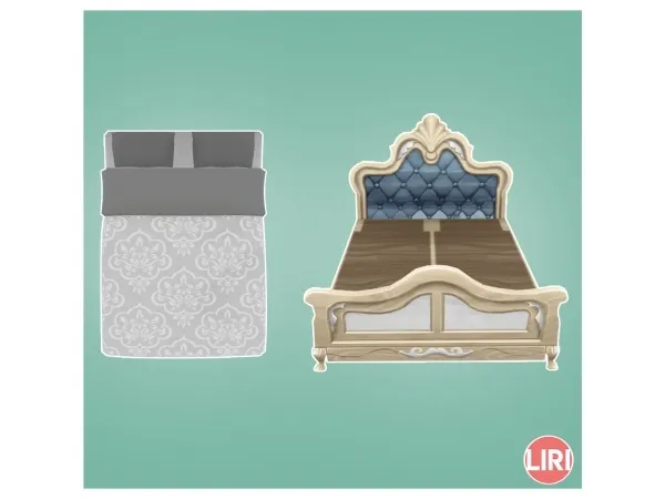 Maxis Match Princess Cordelia's Galleon Bed Separated by Lierie - The Sims 4 Custom Content