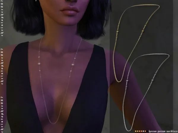 Maxis Match Hocus Pocus Necklace Christopher067 - The Sims 4 Custom Content